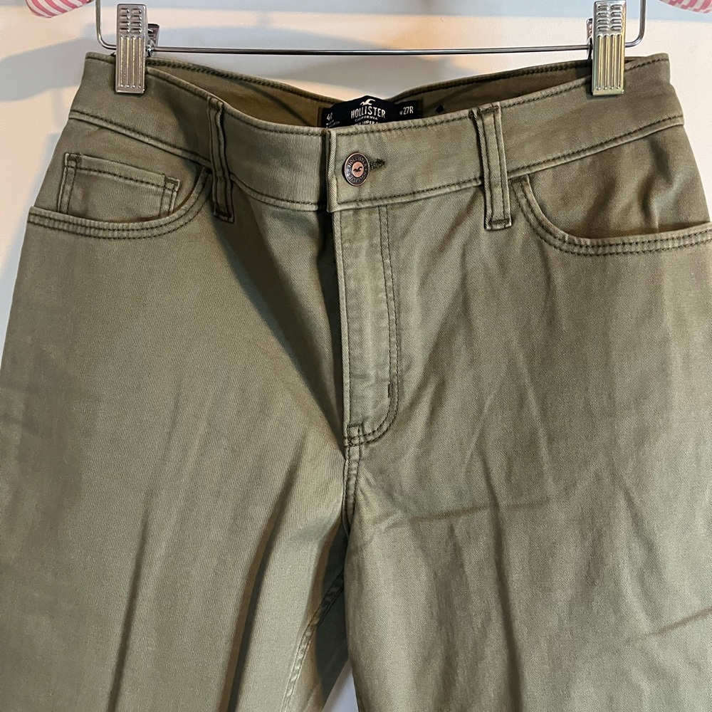 Olive Green Women’s Hollister High-Rise Super Skinny Jeans